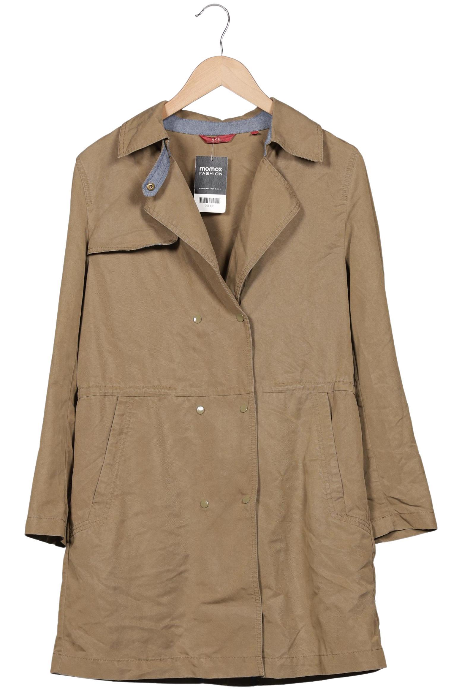 

edc by Esprit Damen Mantel, beige, Gr. 38