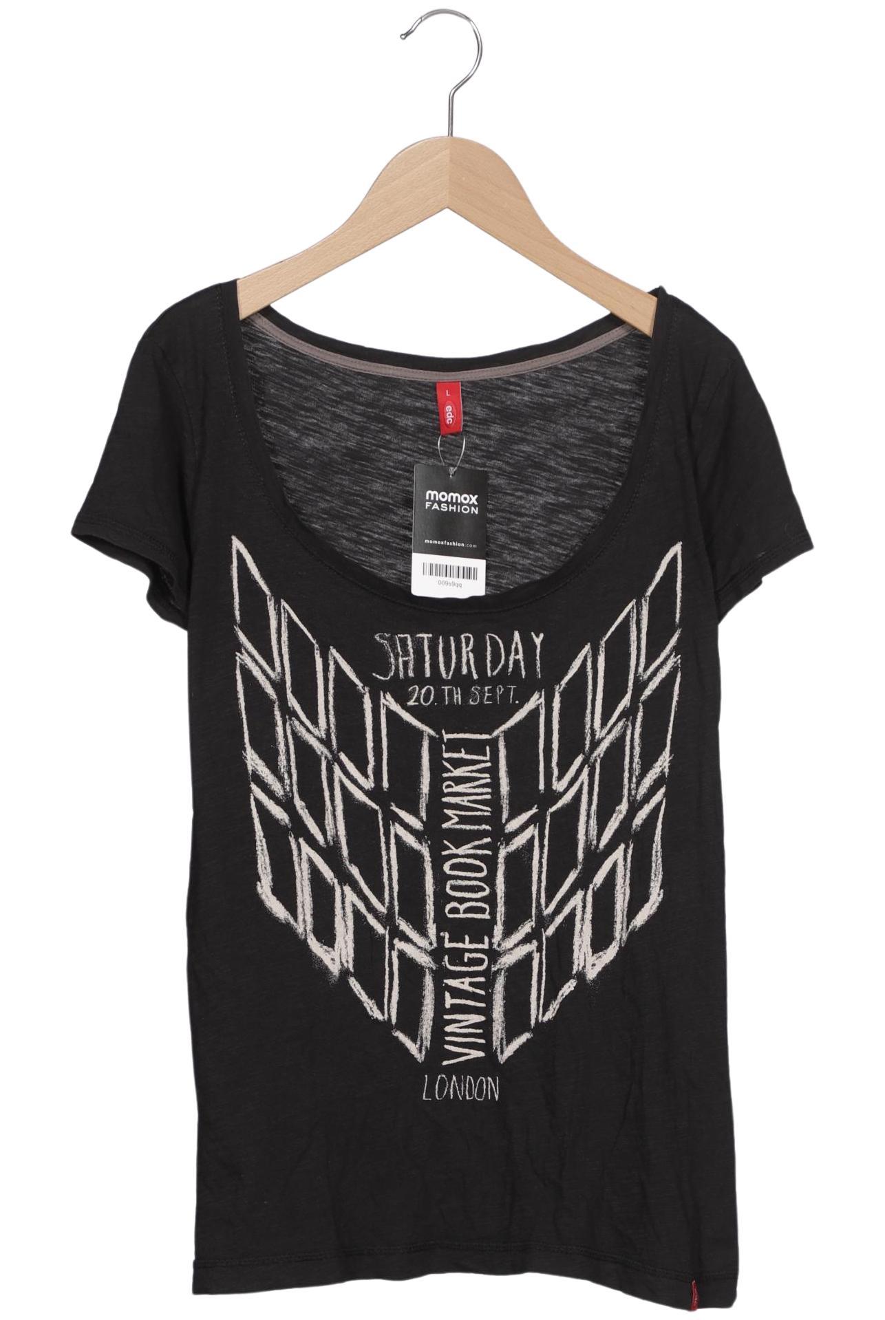 

edc by Esprit Damen T-Shirt, schwarz, Gr. 42