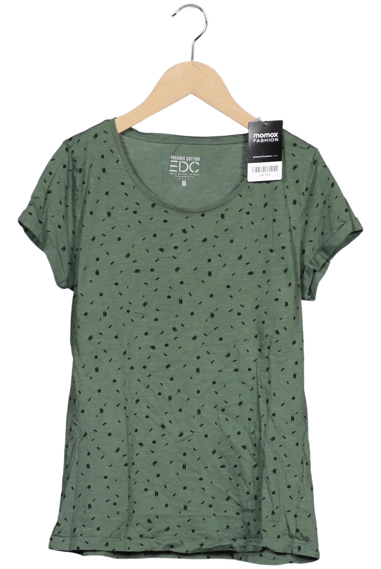 

edc by Esprit Damen T-Shirt, grün, Gr. 38