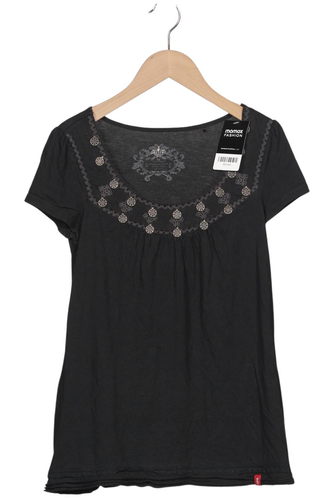 

edc by Esprit Damen T-Shirt, schwarz, Gr. 36