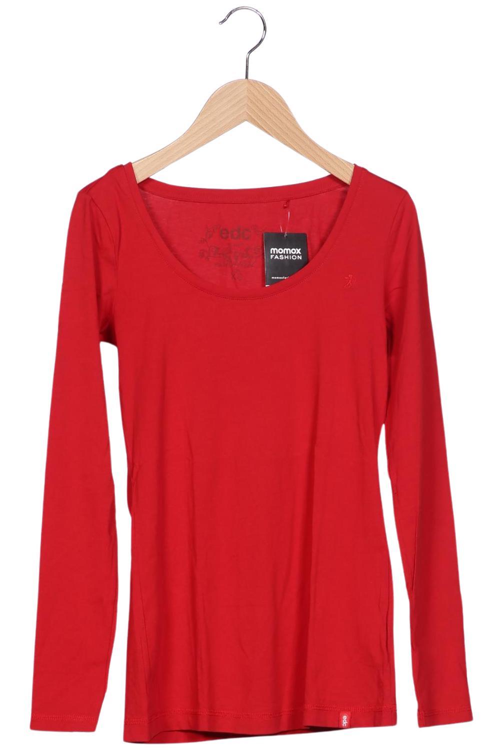 

edc by Esprit Damen Langarmshirt, rot, Gr. 34