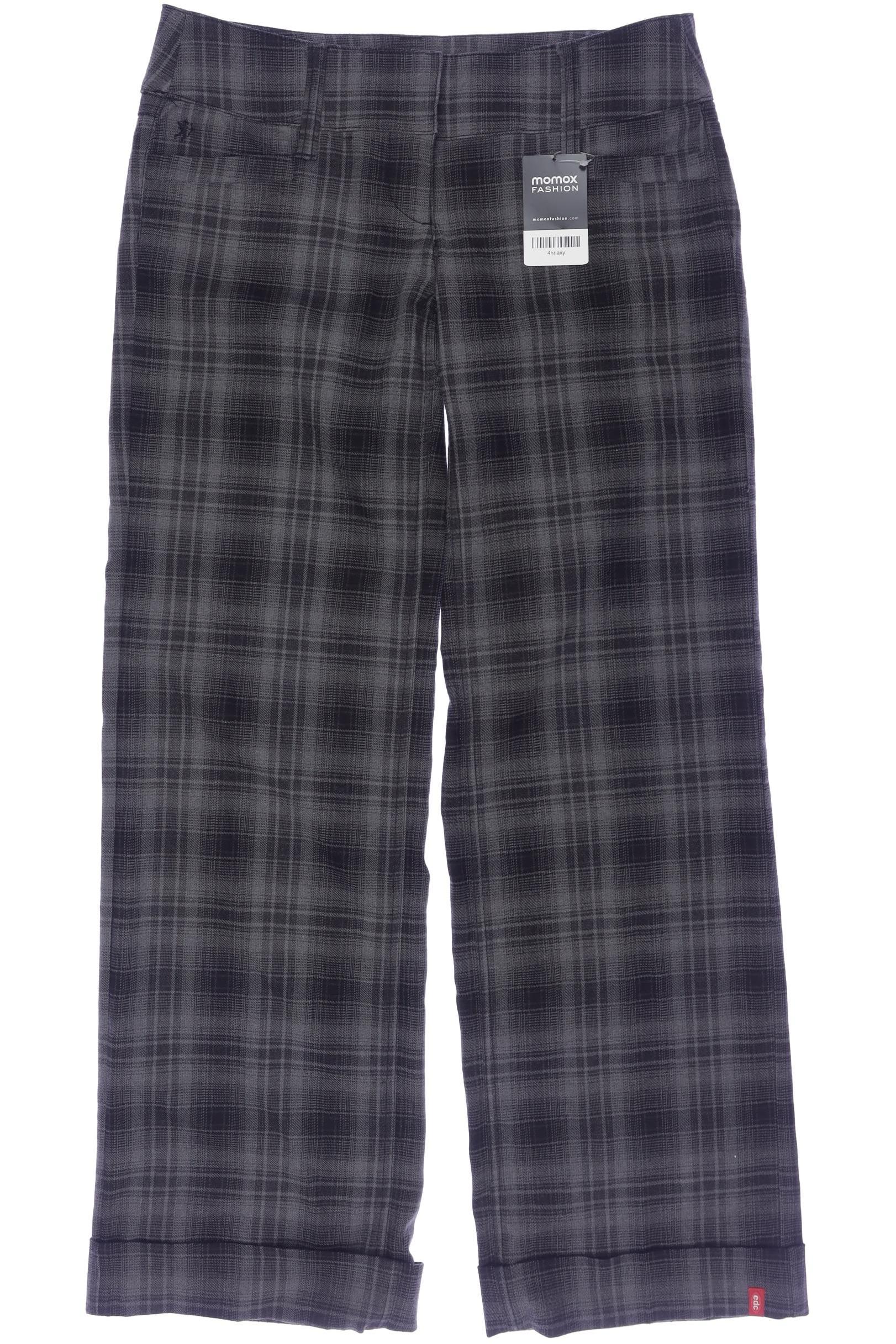 

edc by Esprit Damen Stoffhose, grau, Gr. 38