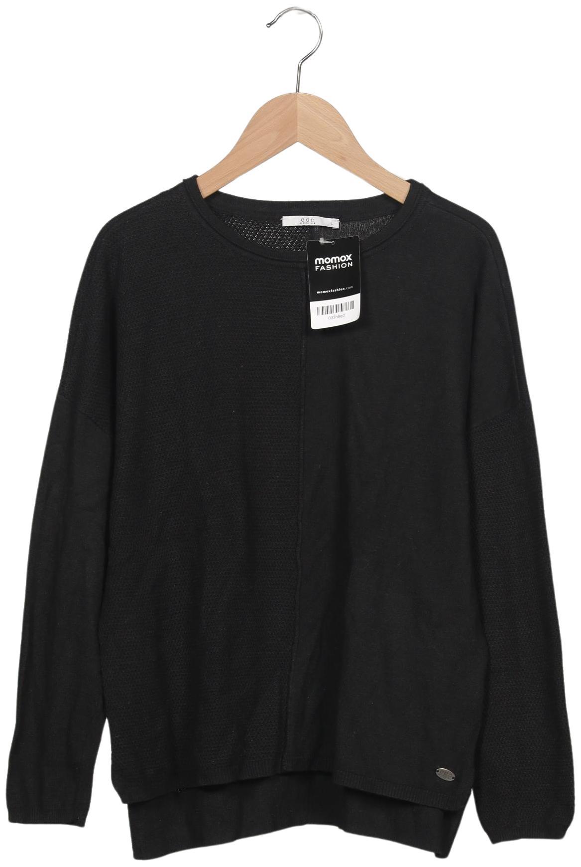 

edc by Esprit Damen Pullover, schwarz, Gr. 42