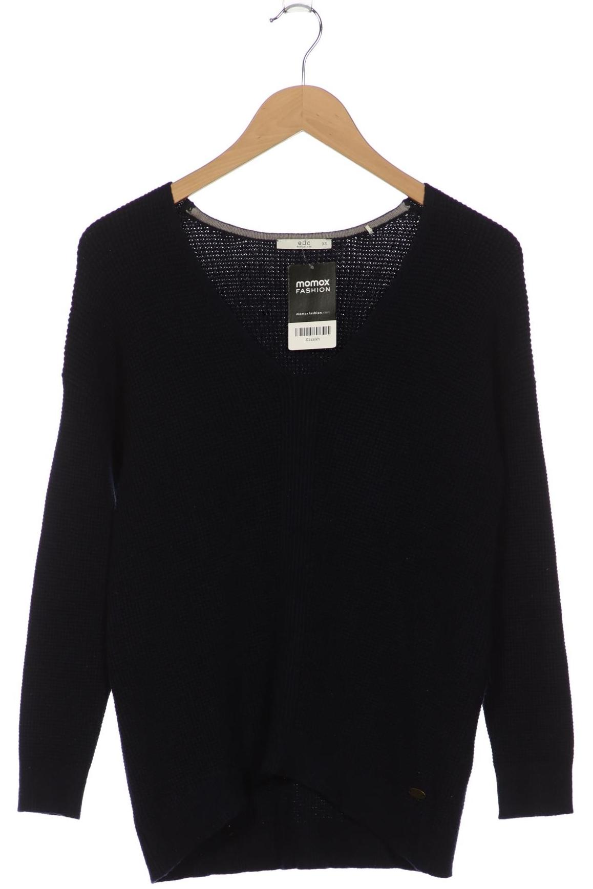 

edc by Esprit Damen Pullover, marineblau, Gr. 34
