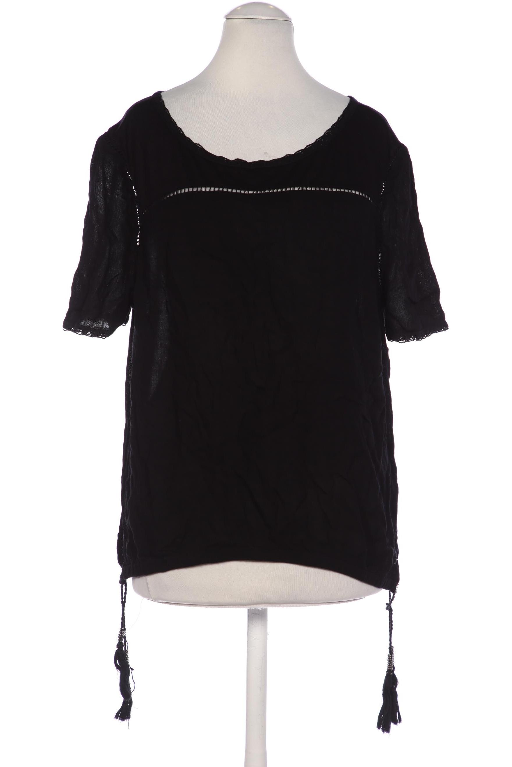 

edc by Esprit Damen Bluse, schwarz, Gr. 34