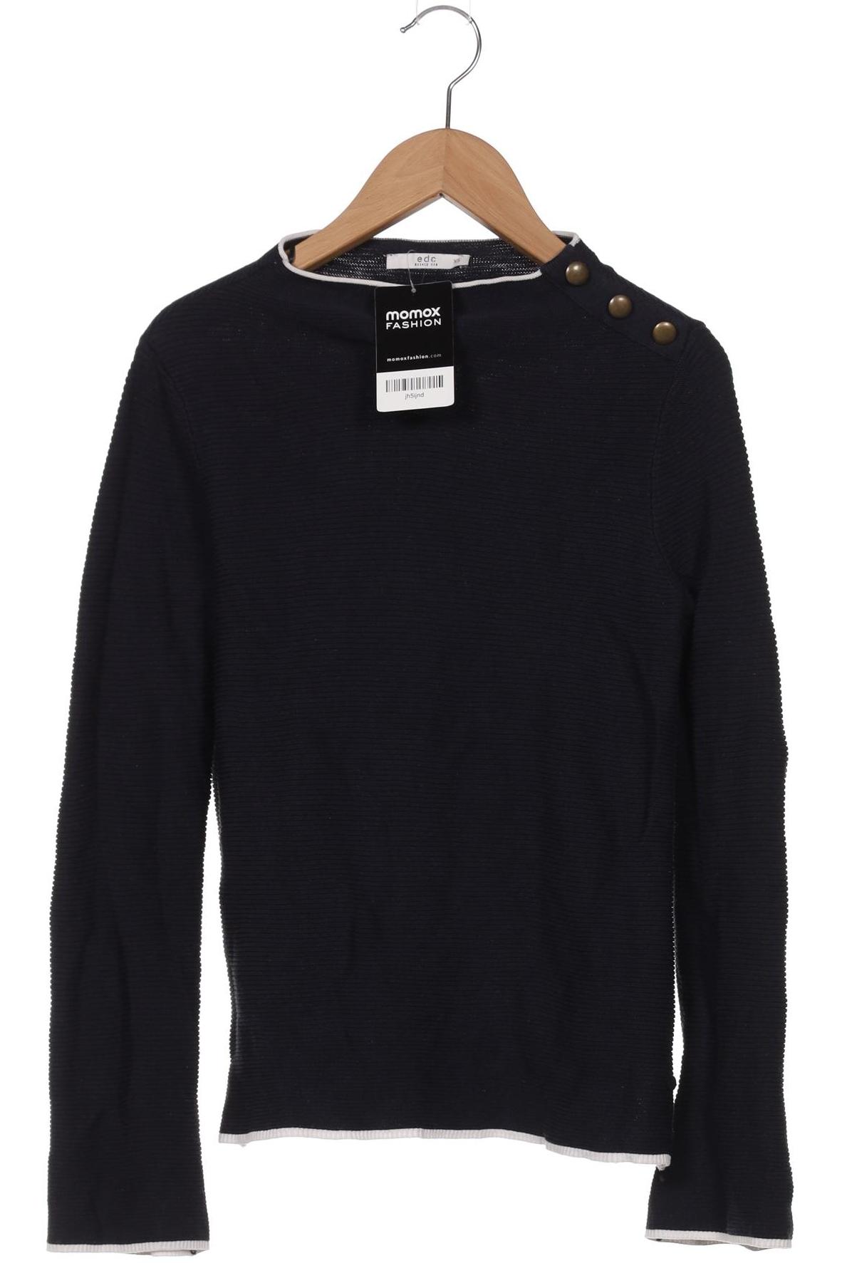 

edc by Esprit Damen Pullover, marineblau, Gr. 34