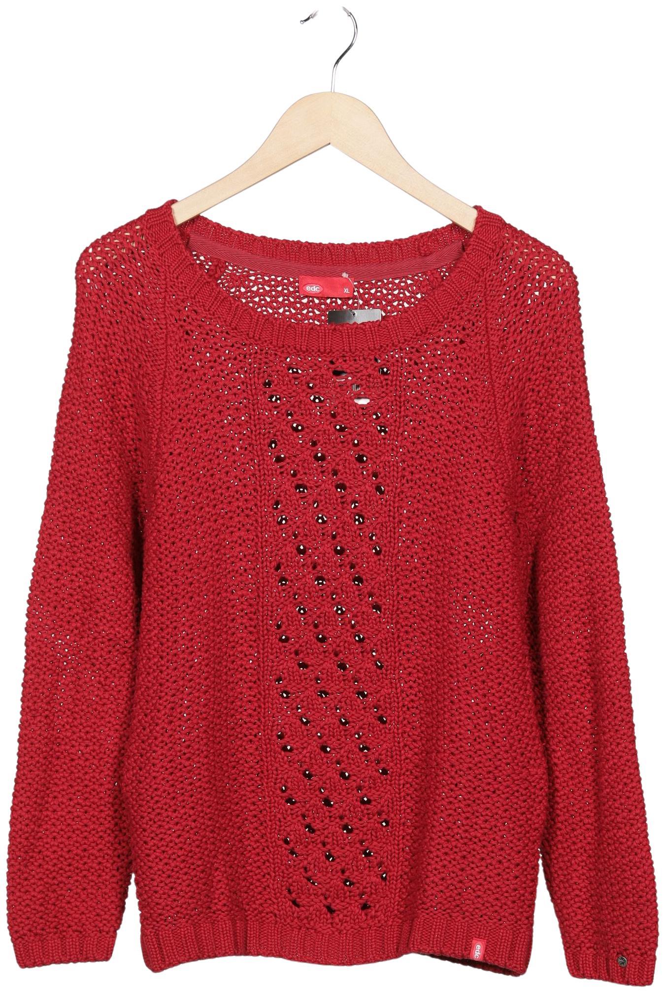 

edc by Esprit Damen Pullover, rot, Gr. 44