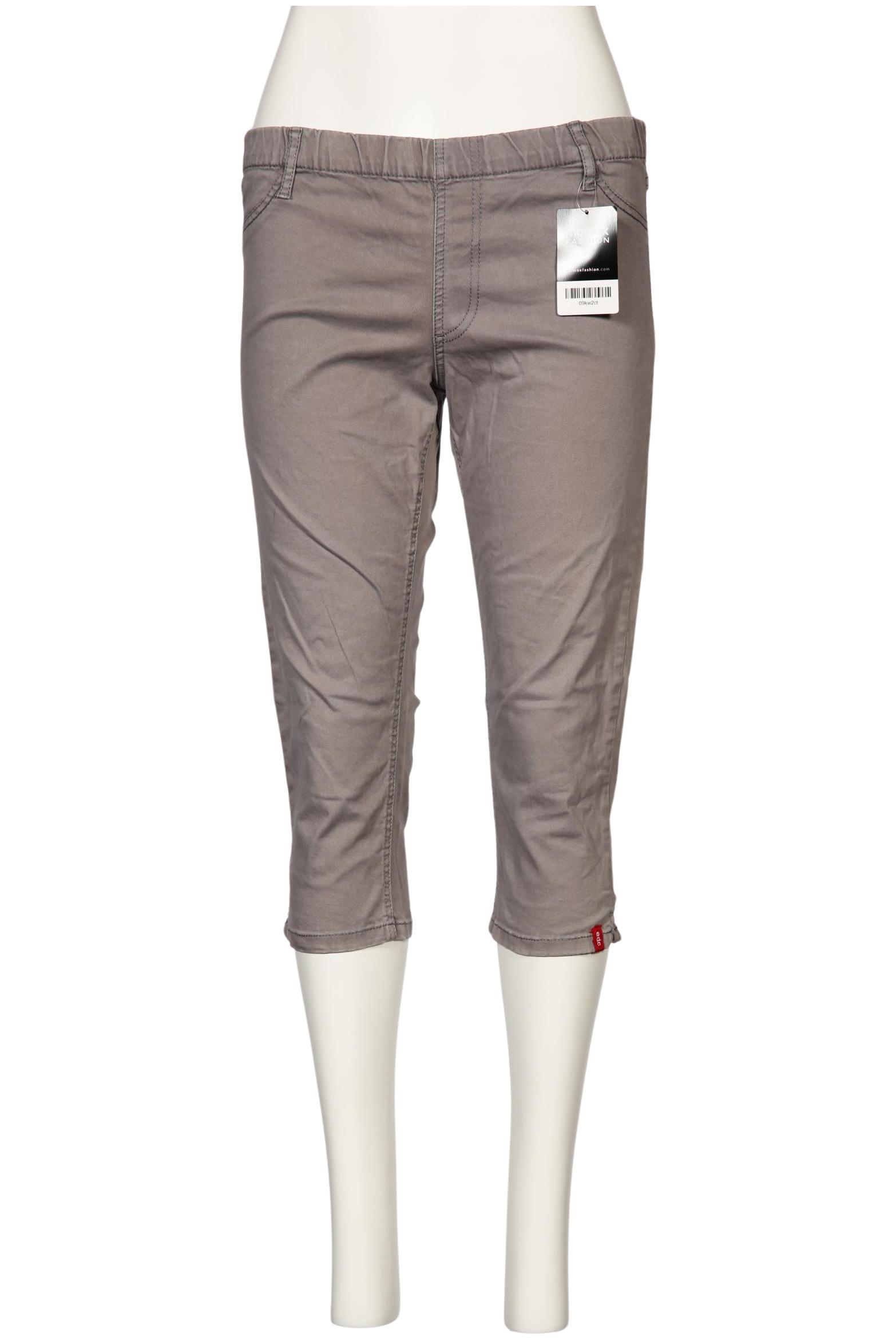 

edc by Esprit Damen Stoffhose, grau, Gr. 42