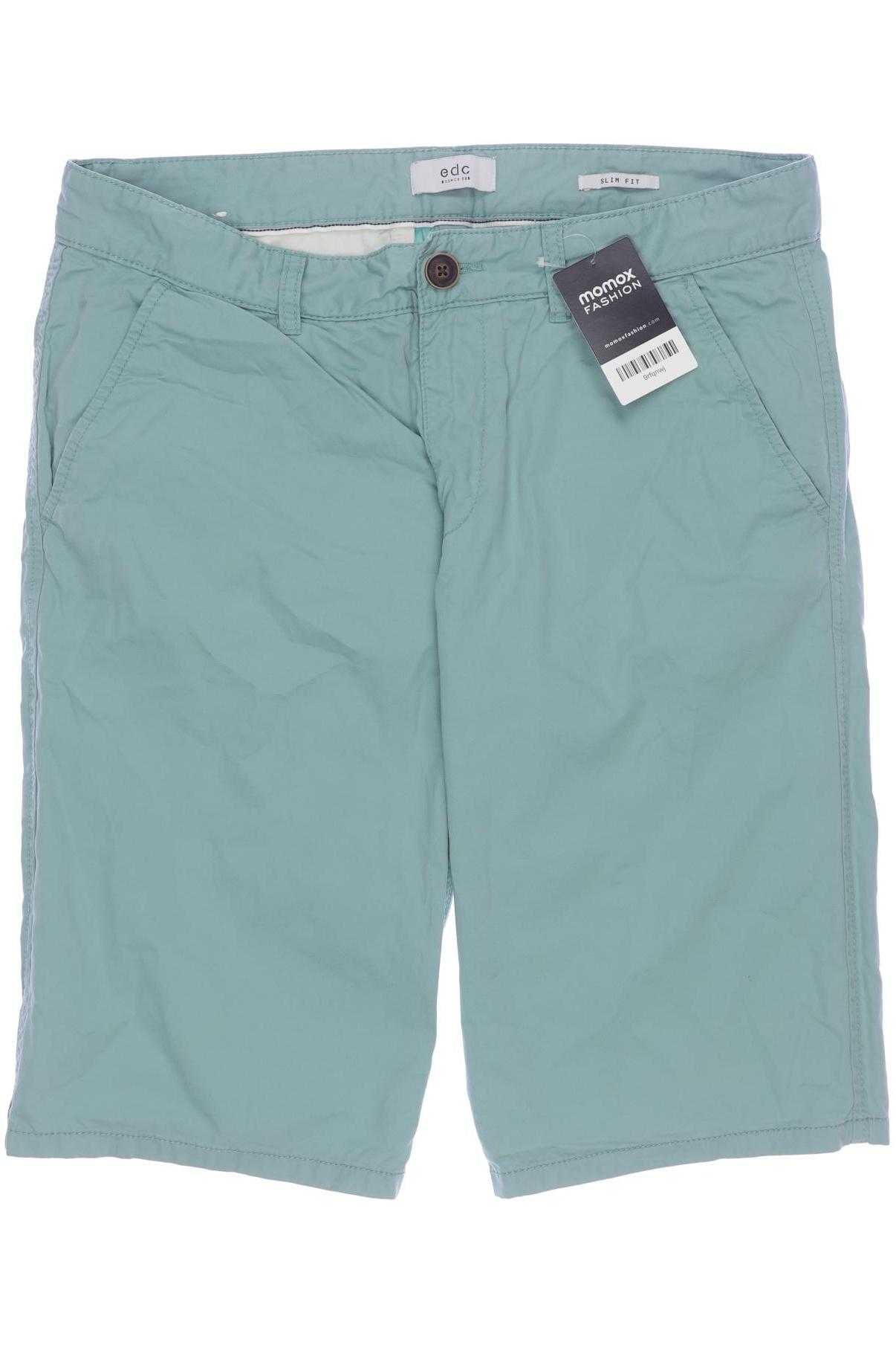 

edc by Esprit Herren Shorts, grün, Gr. 33