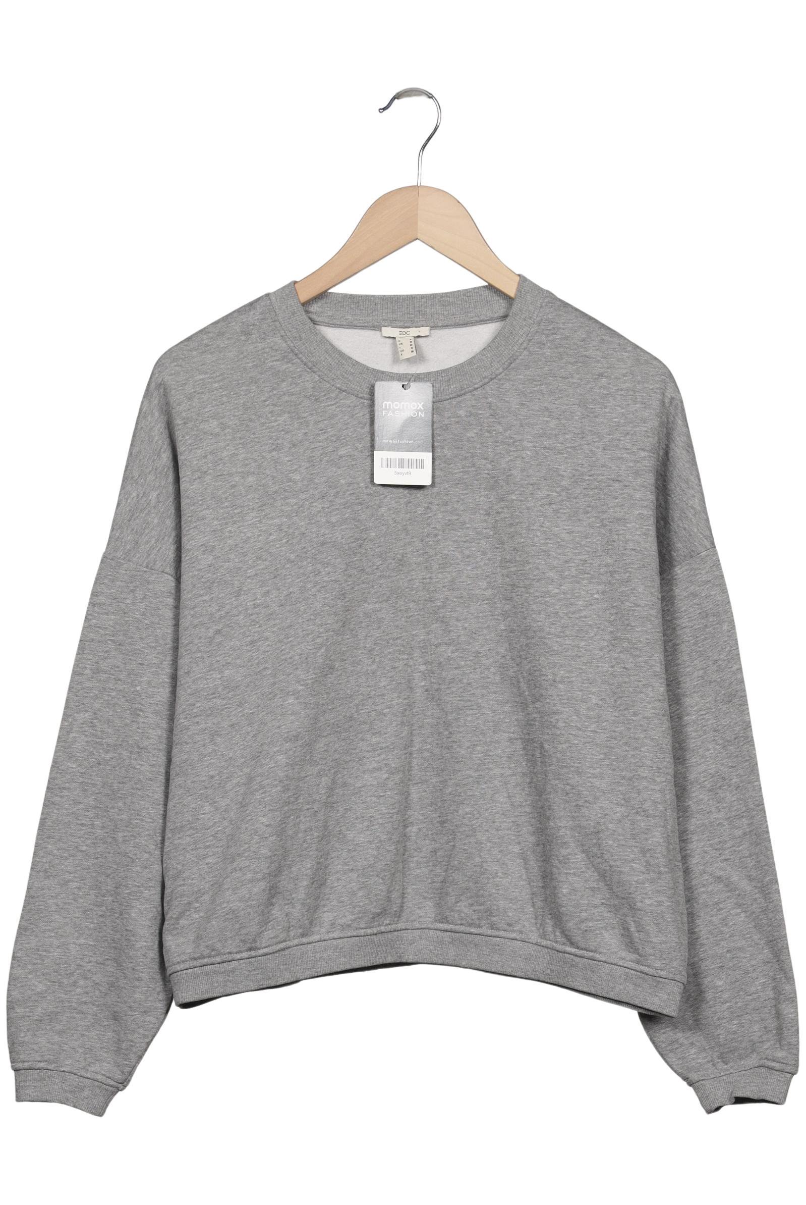 

edc by Esprit Damen Sweatshirt, grau, Gr. 36
