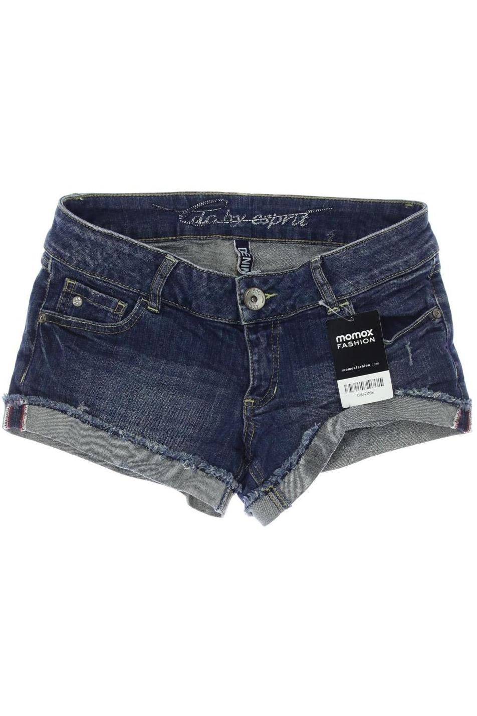 

edc by Esprit Damen Shorts, blau, Gr. 28