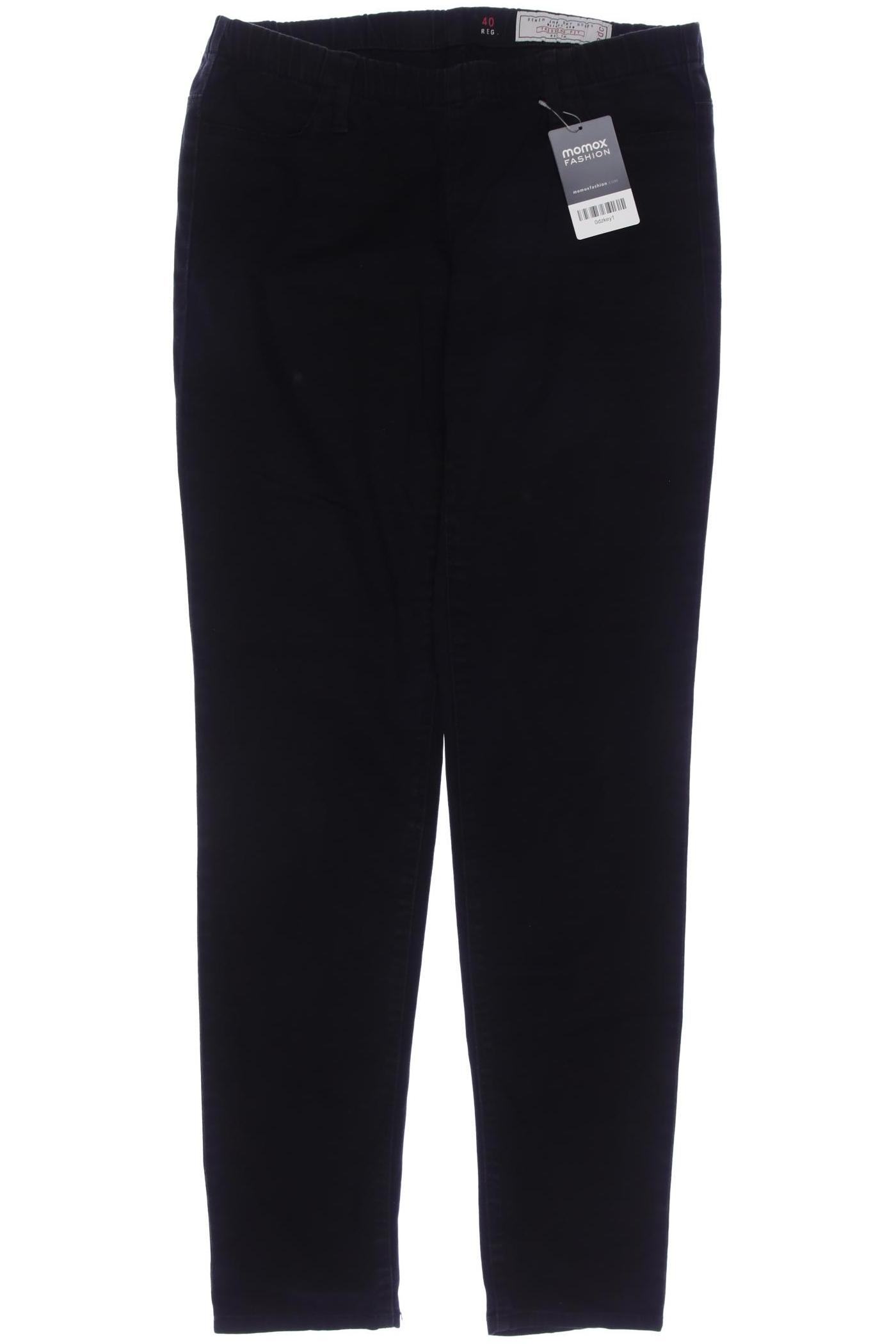 

edc by Esprit Damen Stoffhose, schwarz, Gr. 40