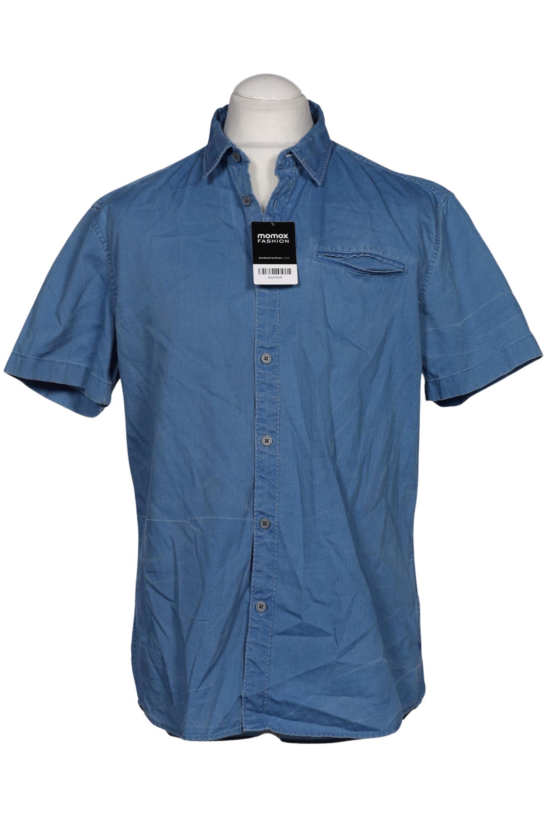

edc by Esprit Herren Hemd, blau, Gr. 52