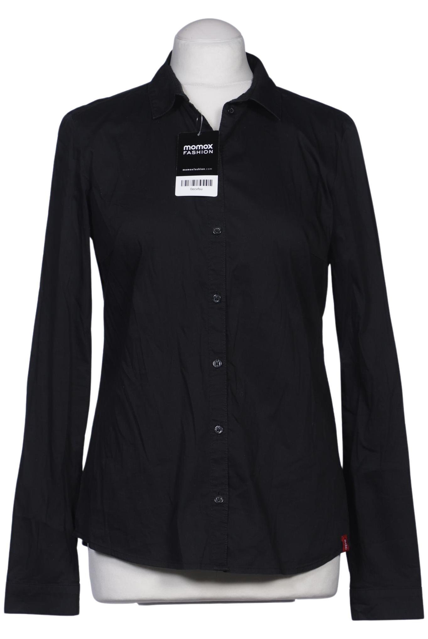 

edc by Esprit Damen Bluse, schwarz, Gr. 38