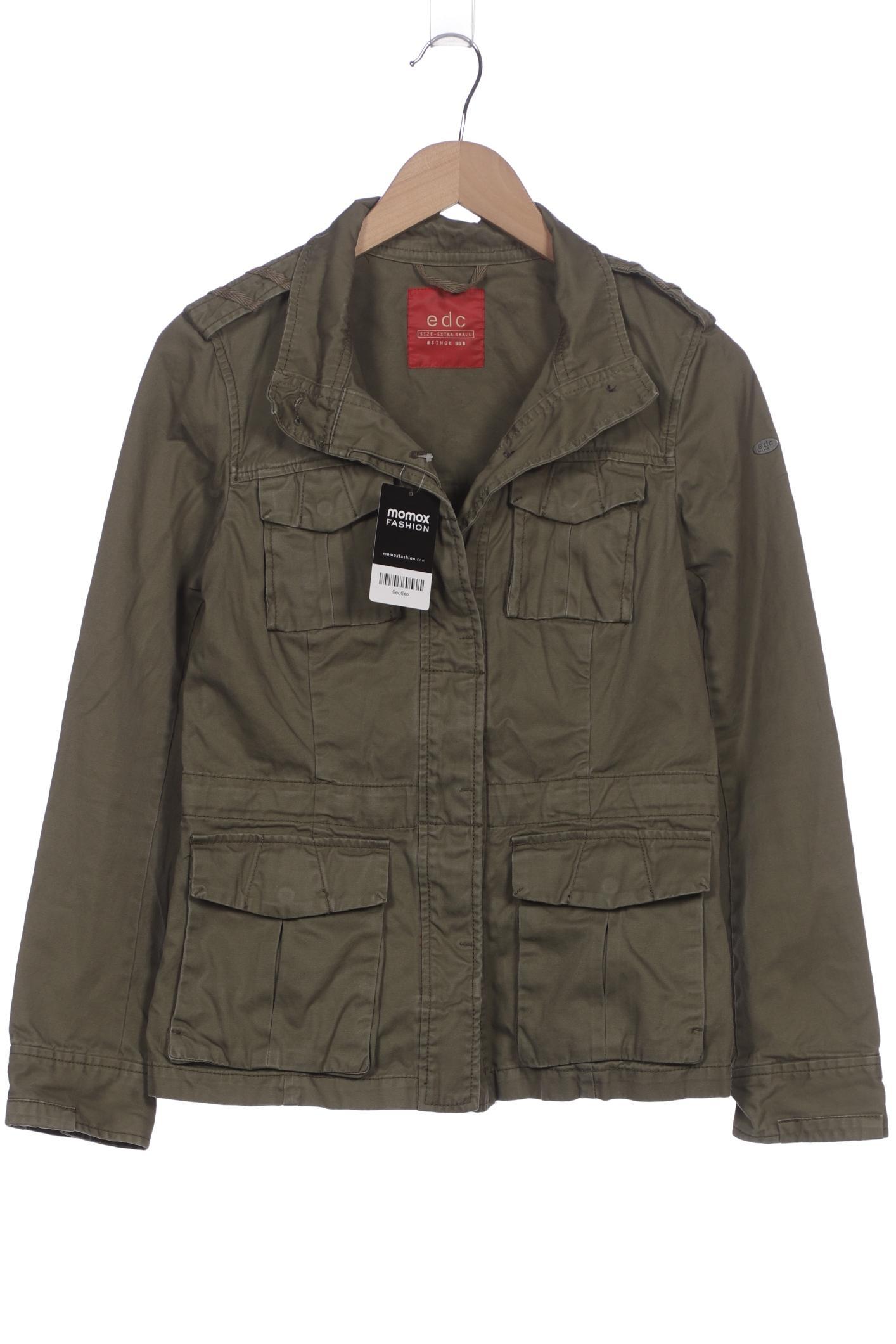 

edc by Esprit Damen Jacke, grün, Gr. 34