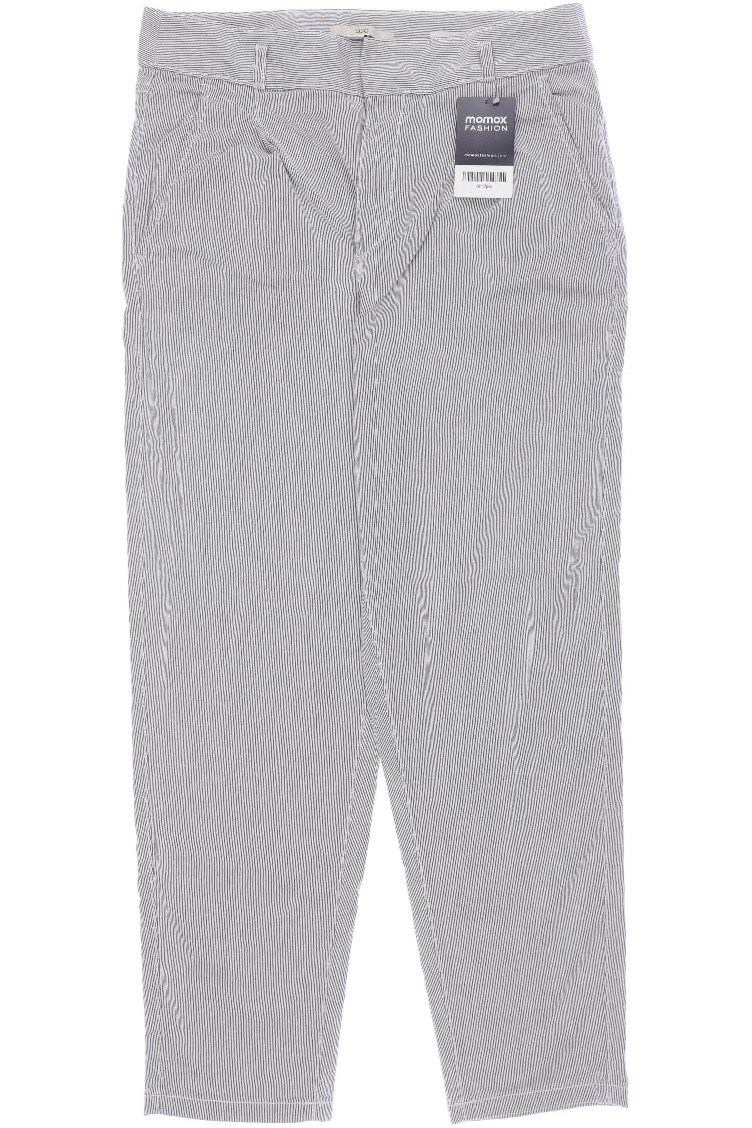

edc by Esprit Damen Stoffhose, grau, Gr. 38