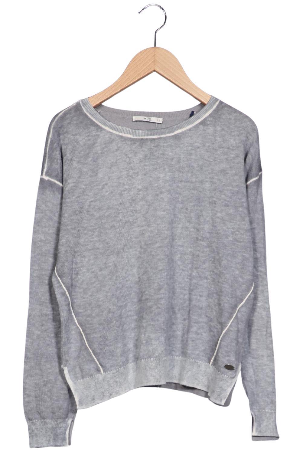 

edc by Esprit Damen Pullover, grau, Gr. 34