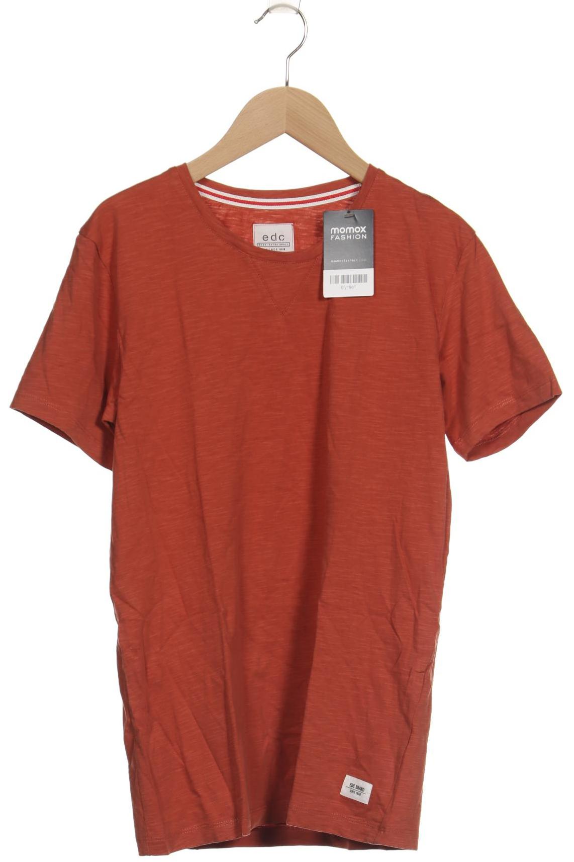 

edc by Esprit Herren T-Shirt, orange, Gr. 44