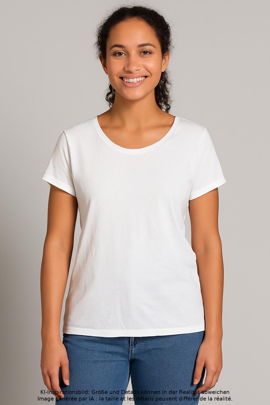 

edc by Esprit Damen T-Shirt, weiß, Gr. 38