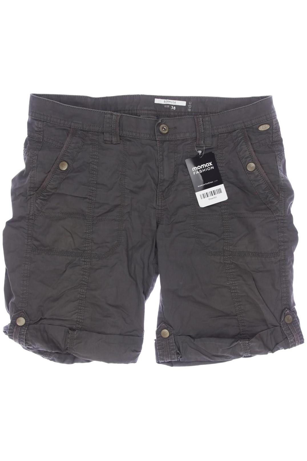 

edc by Esprit Damen Shorts, grau, Gr. 38
