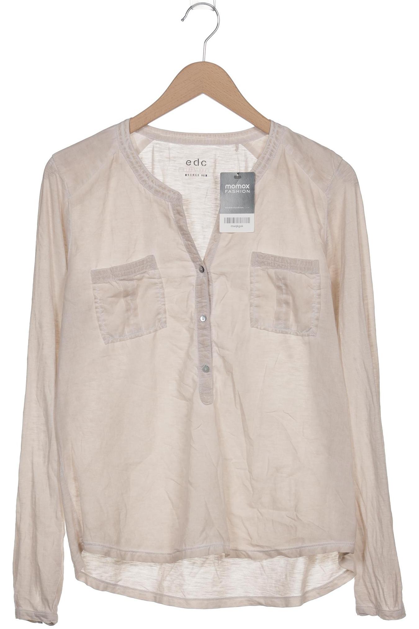 

edc by Esprit Damen Langarmshirt, beige, Gr. 42