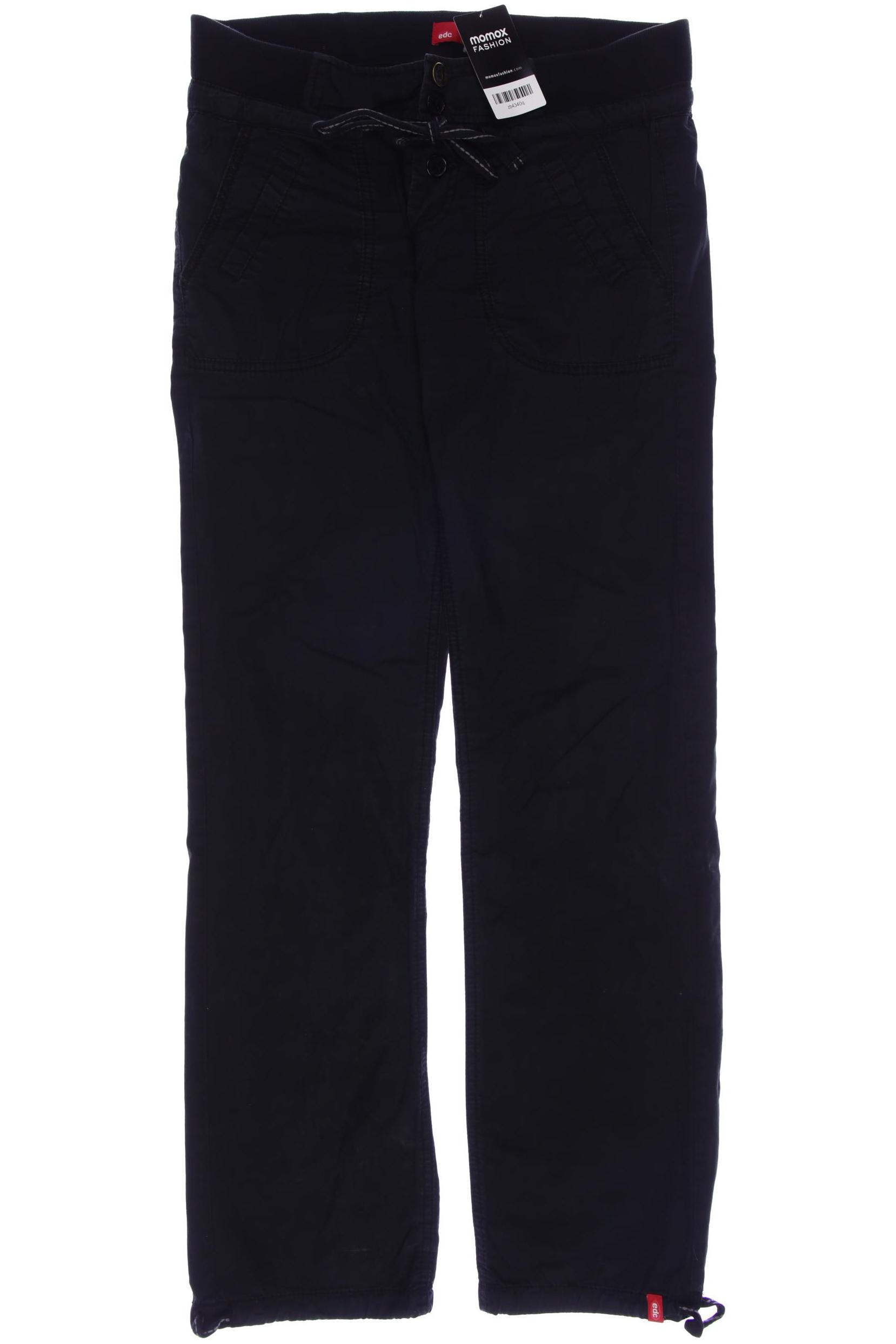 

edc by Esprit Damen Stoffhose, schwarz