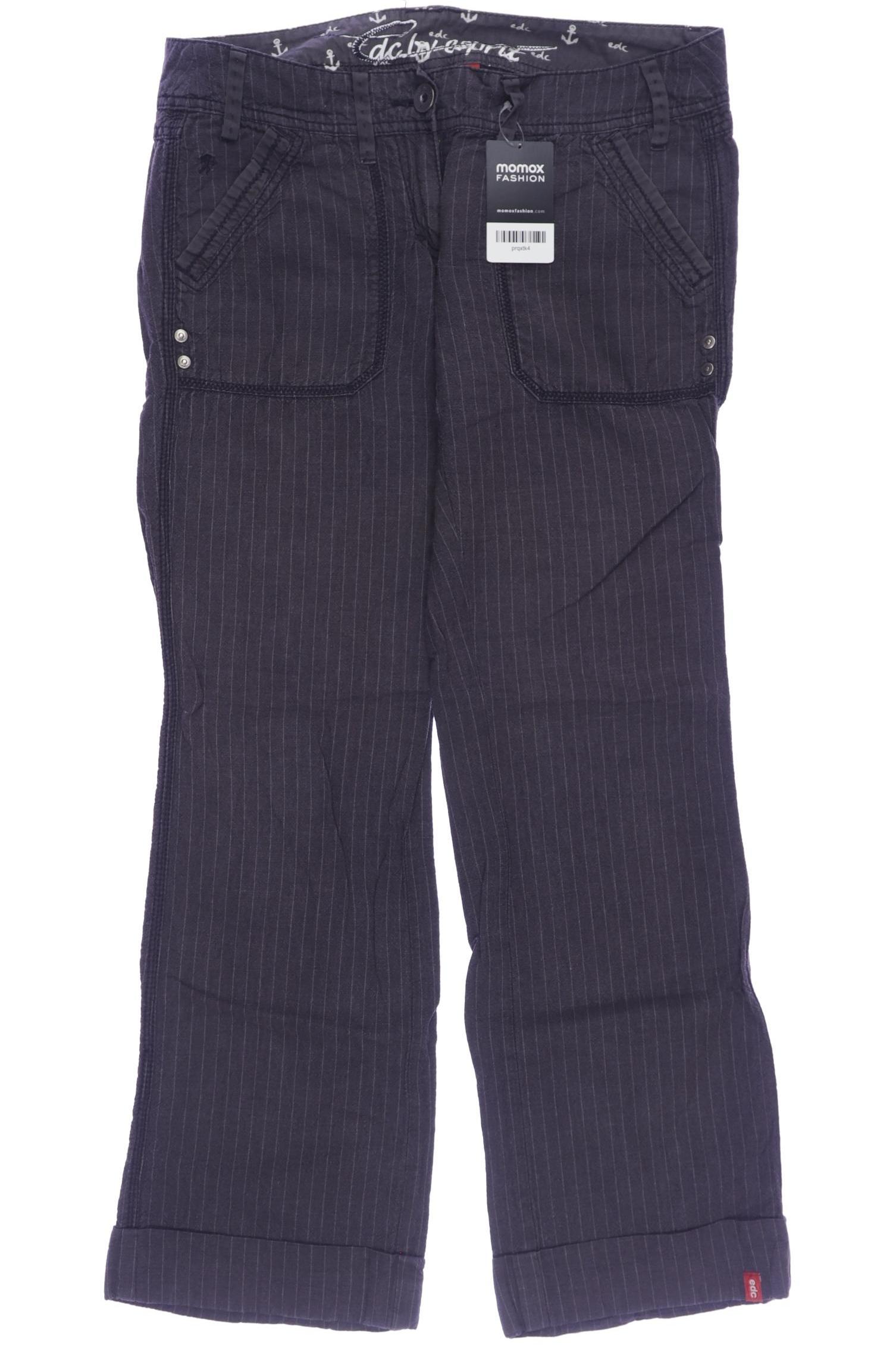 

edc by Esprit Damen Stoffhose, grau, Gr. 38