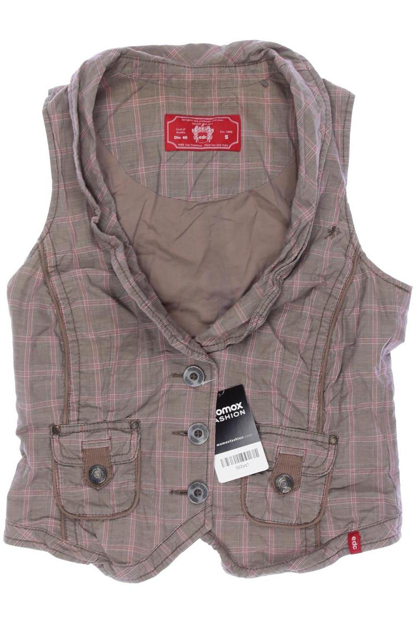 

edc by Esprit Damen Weste, beige, Gr. 36