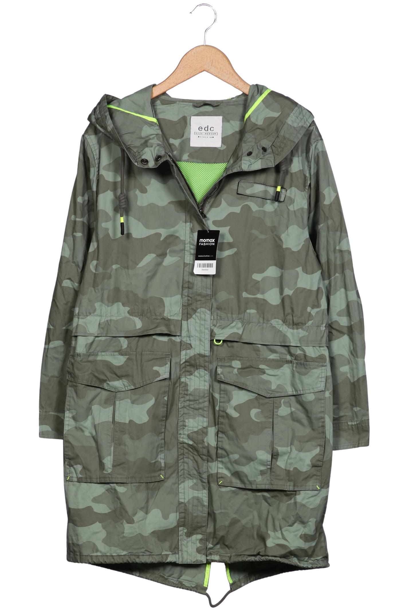 

edc by Esprit Damen Mantel, grün, Gr. 38