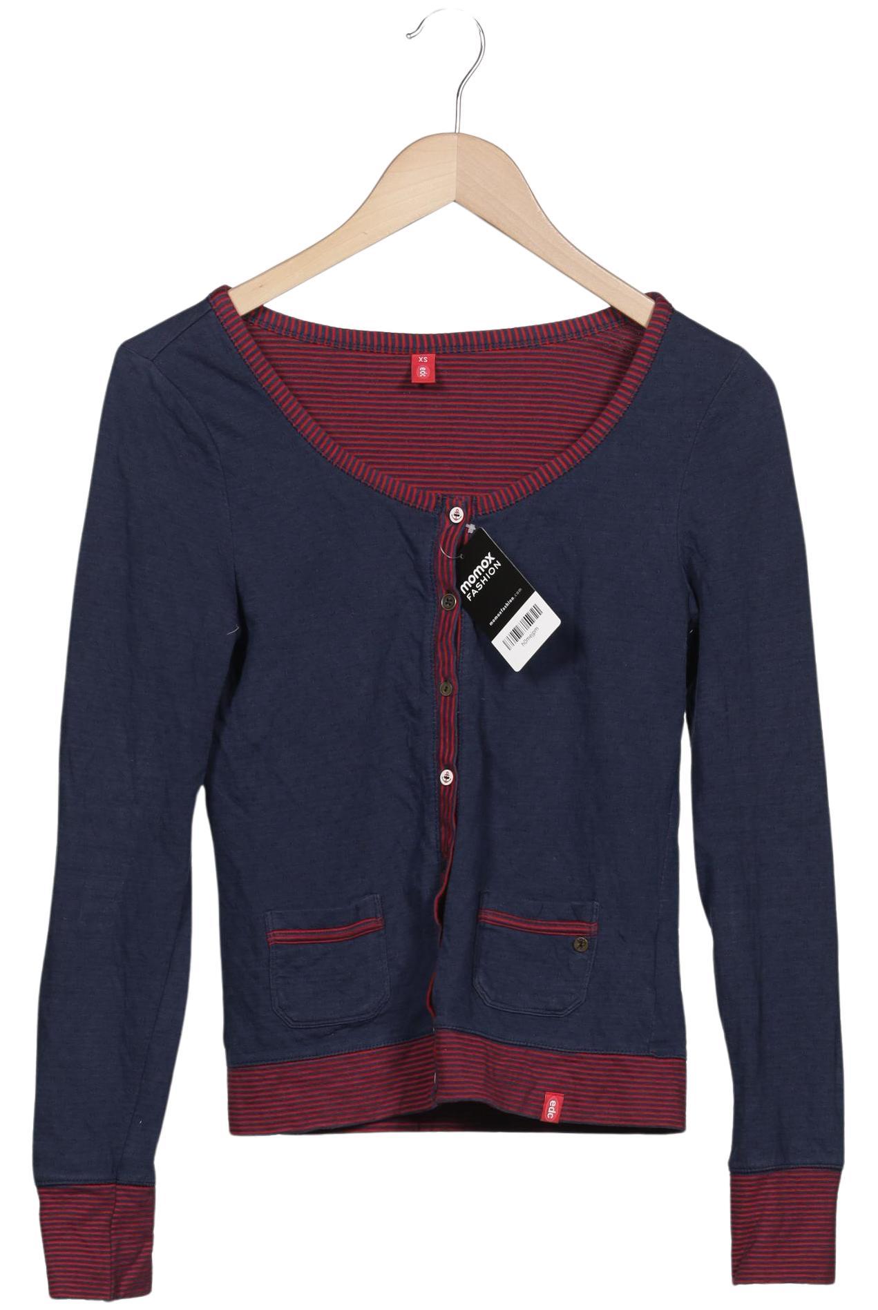 

edc by Esprit Damen Strickjacke, marineblau, Gr. 34