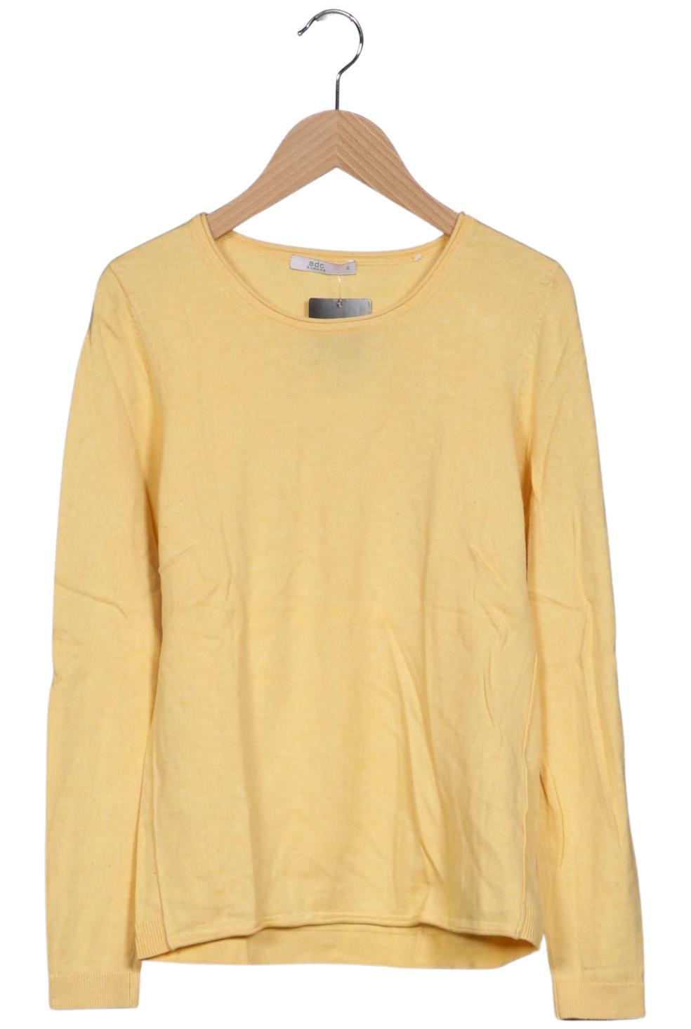 

edc by Esprit Damen Pullover, gelb, Gr. 36