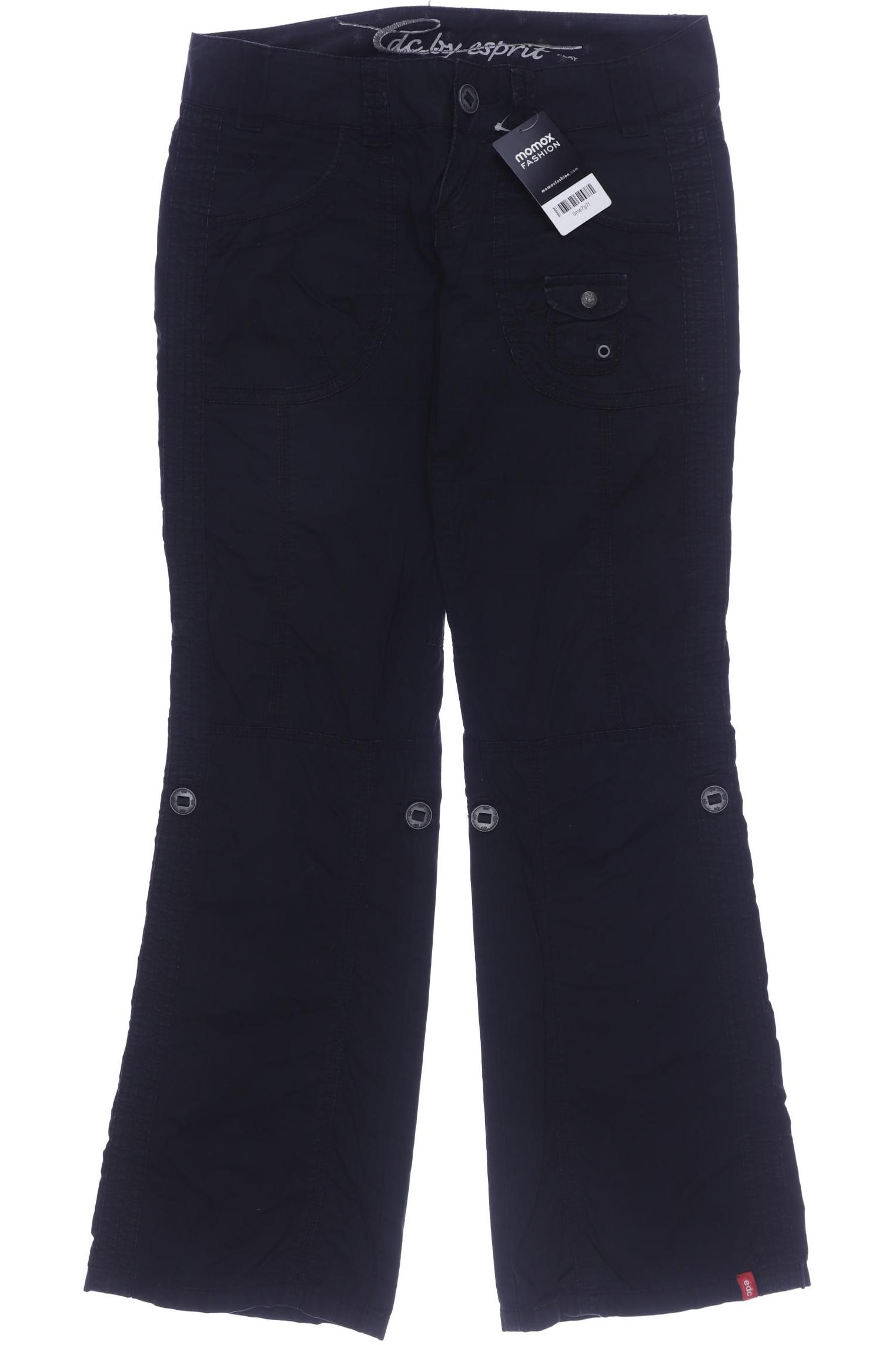 

edc by Esprit Damen Stoffhose, schwarz