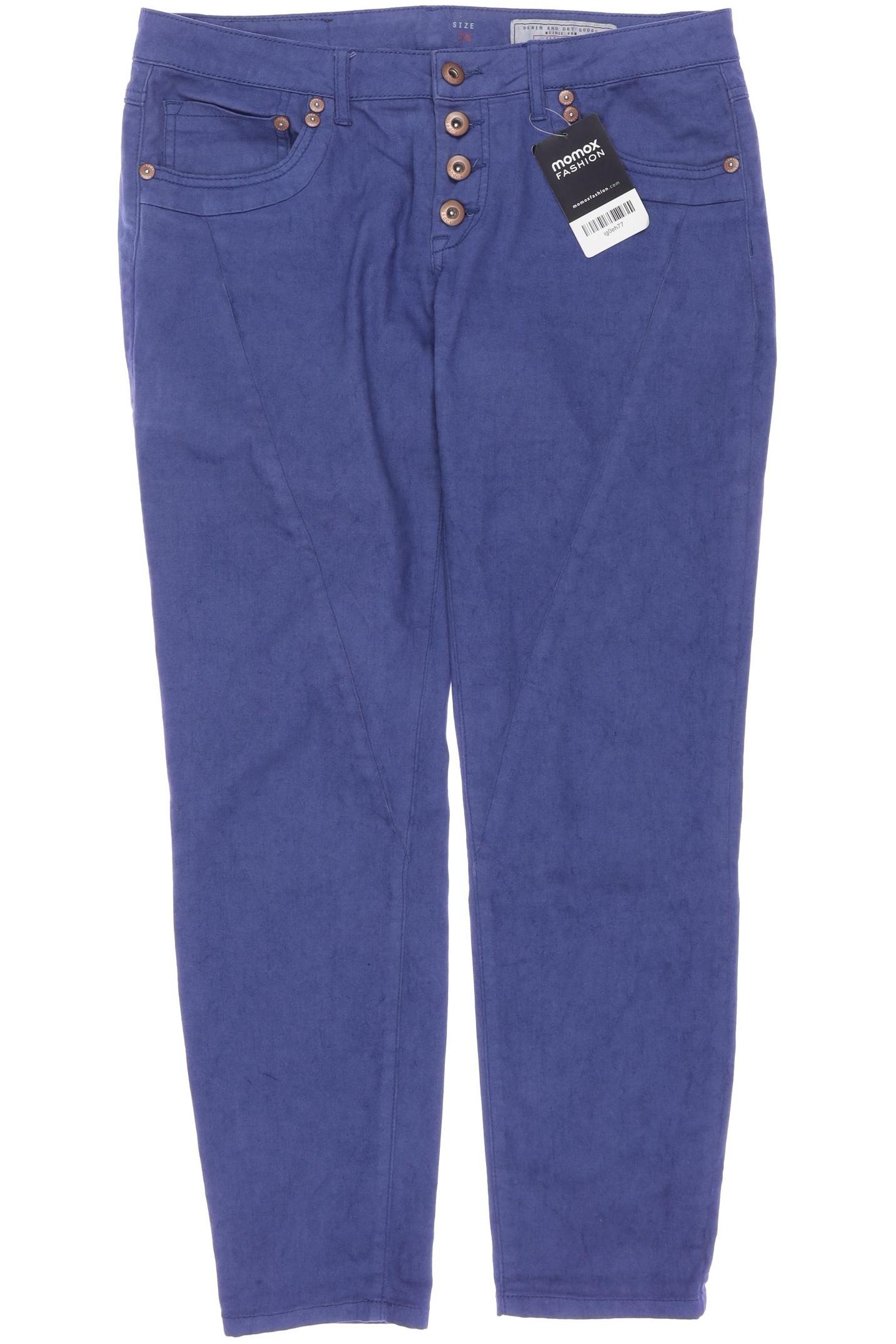 

edc by Esprit Damen Stoffhose, blau, Gr. 38