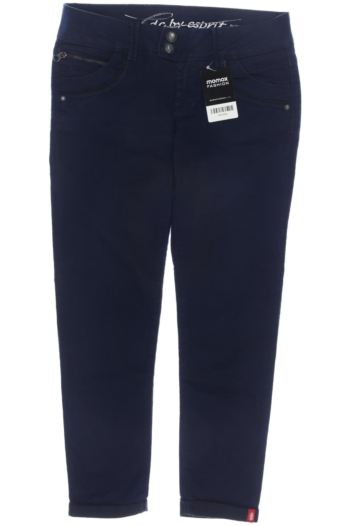 

edc by Esprit Damen Stoffhose, marineblau, Gr. 36