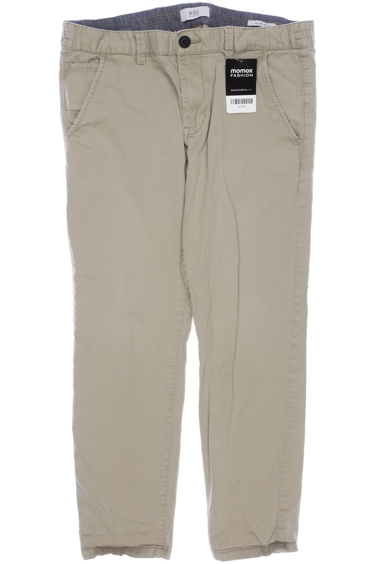 

edc by Esprit Herren Stoffhose, hellgrün, Gr. 33