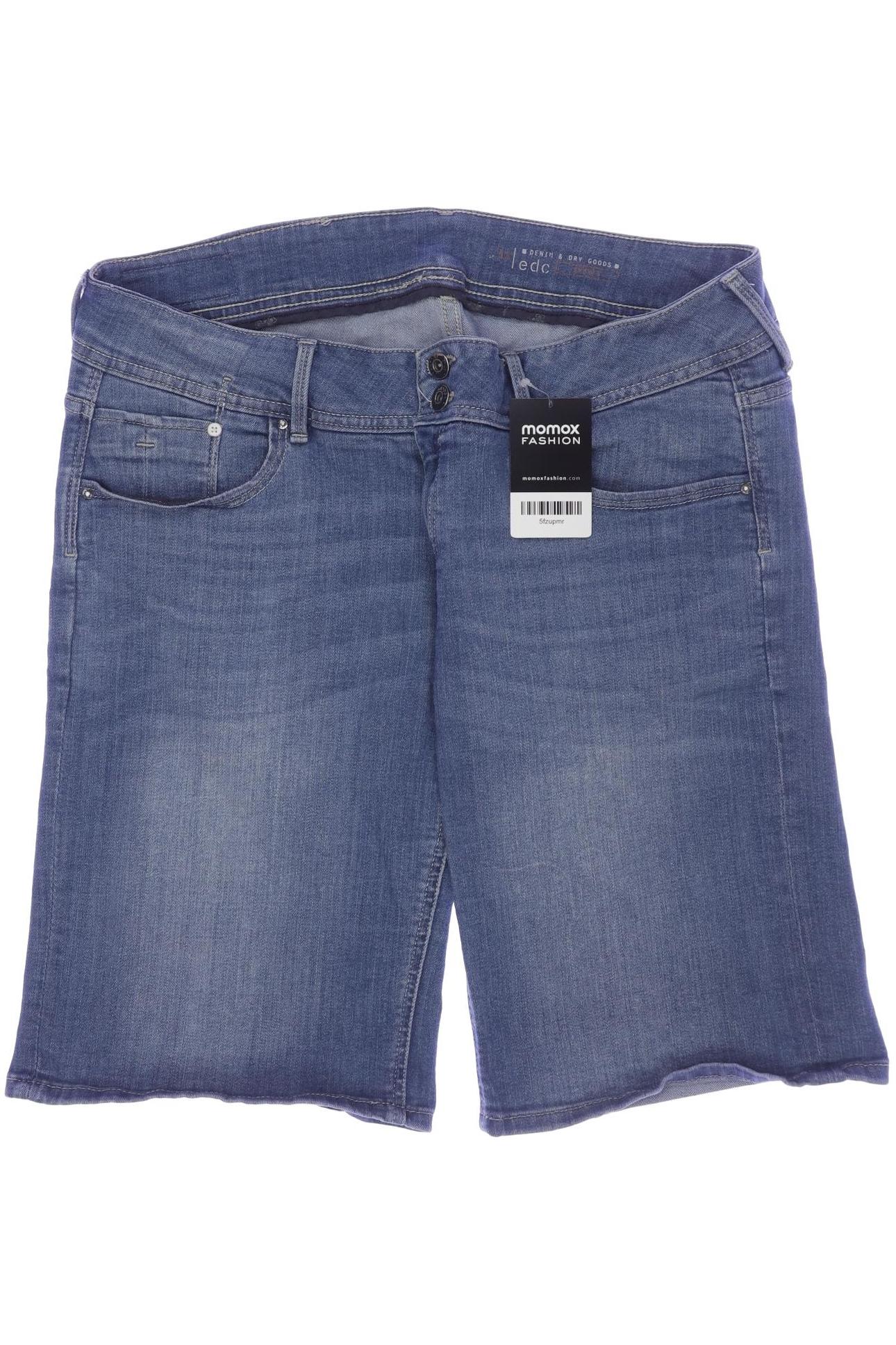 

edc by Esprit Damen Shorts, blau, Gr. 34