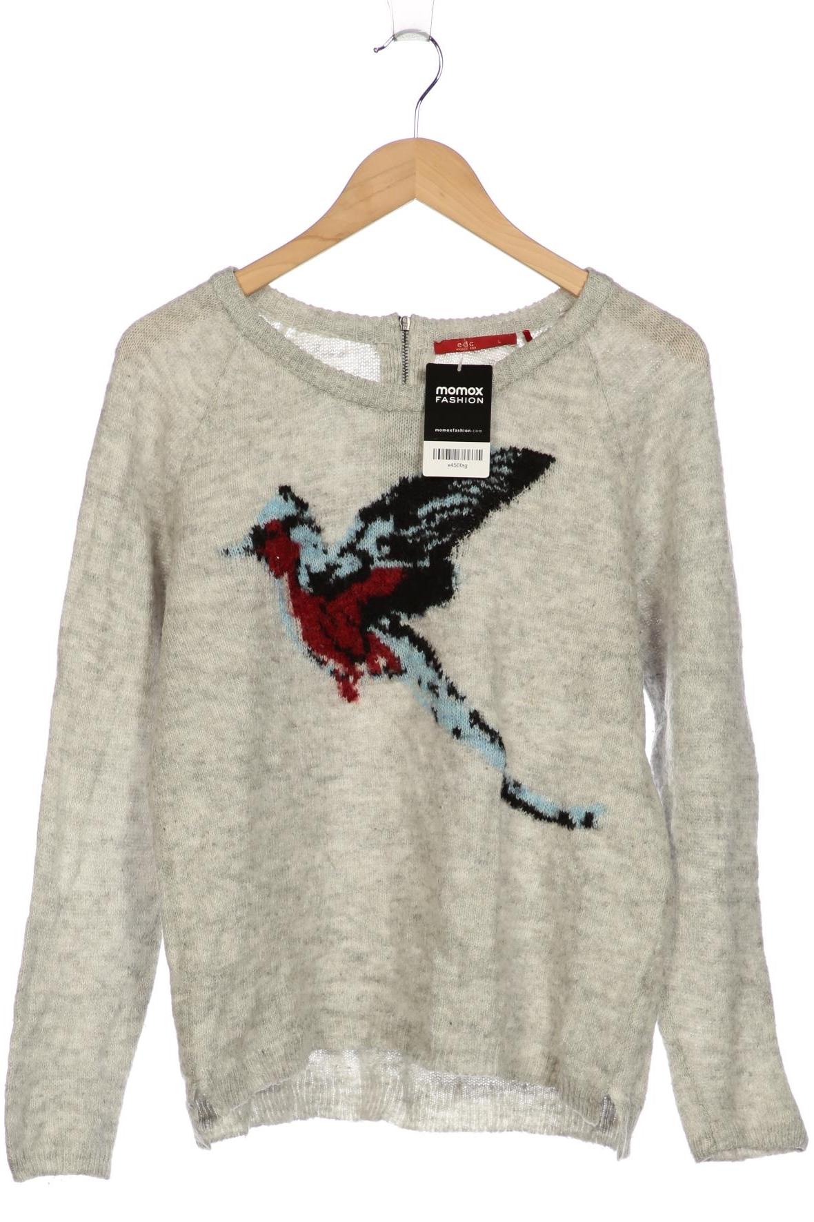 

edc by Esprit Damen Pullover, grau, Gr. 42