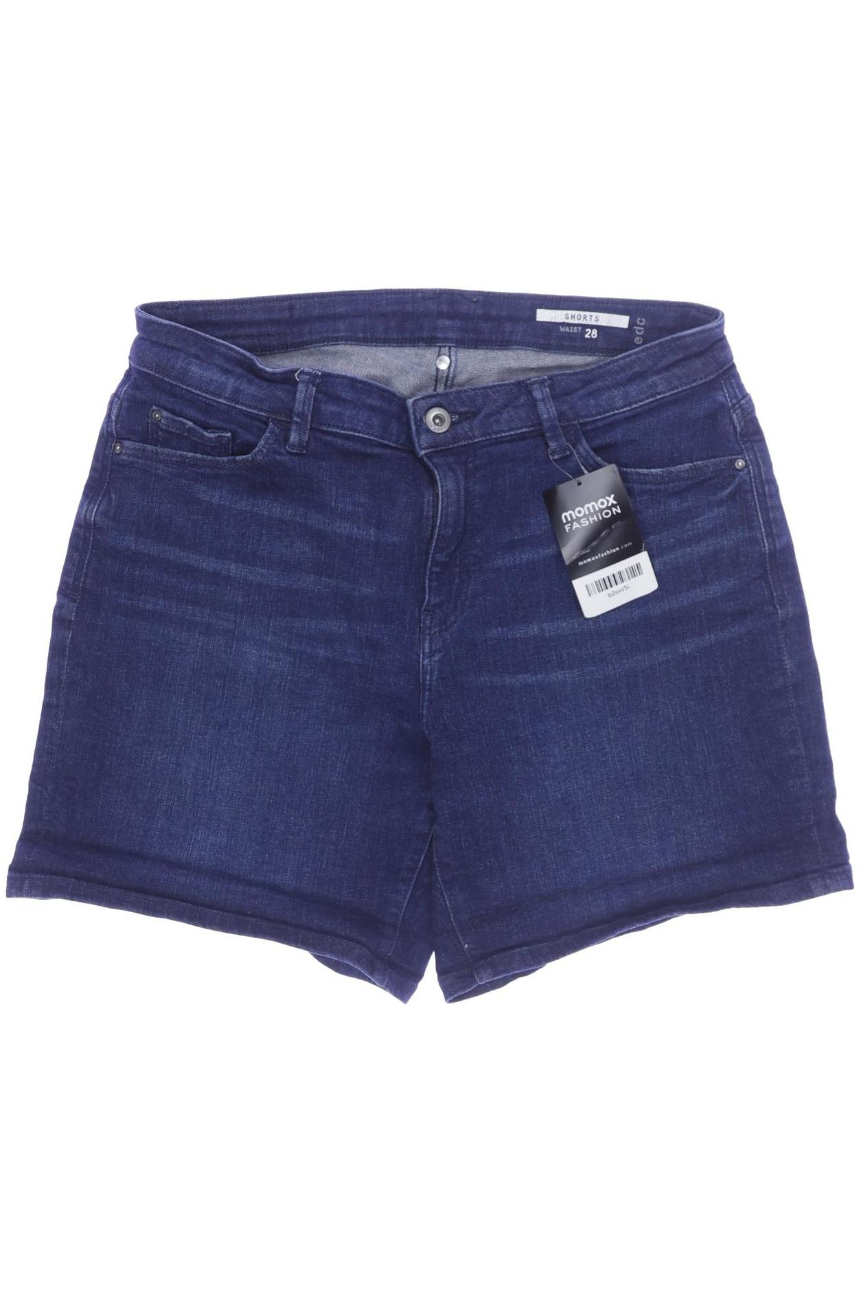 

edc by Esprit Damen Shorts, blau, Gr. 28