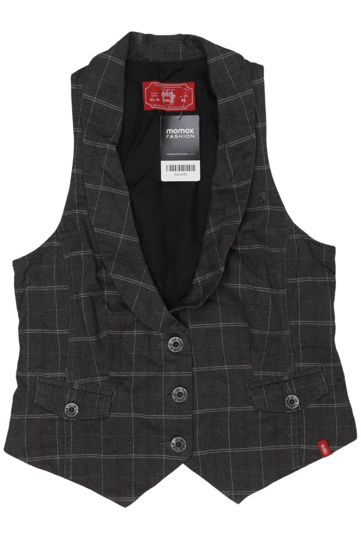 

edc by Esprit Damen Weste, grau, Gr. 44