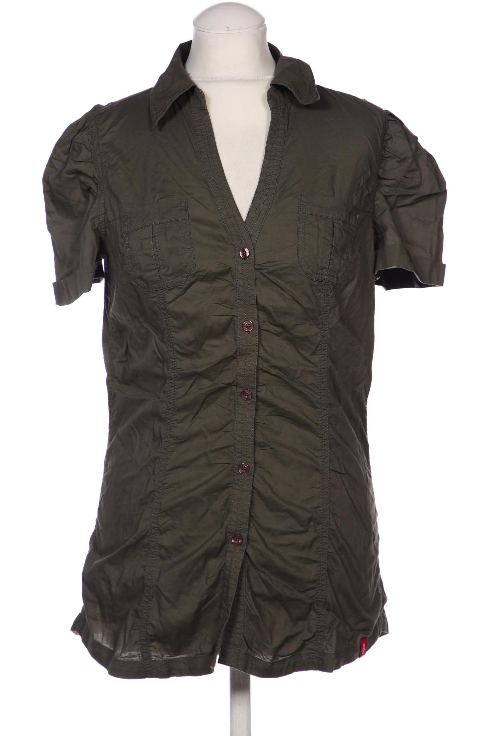 

edc by Esprit Damen Bluse, grün, Gr. 38