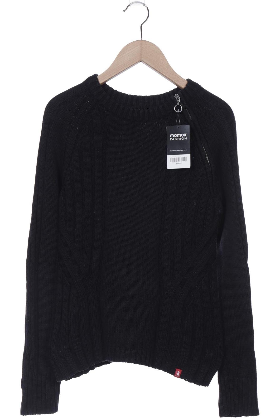 

edc by Esprit Damen Pullover, schwarz, Gr. 38