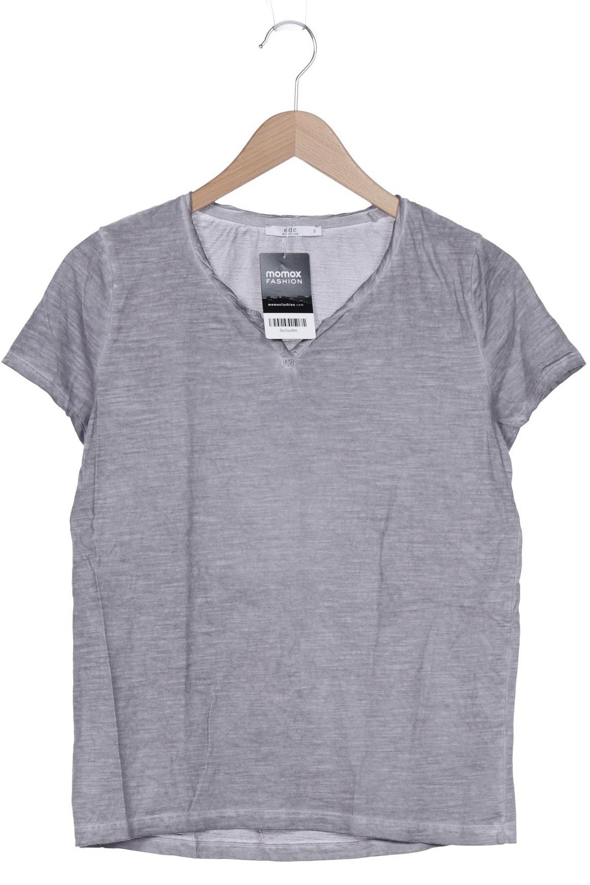 

edc by Esprit Damen T-Shirt, grau, Gr. 36