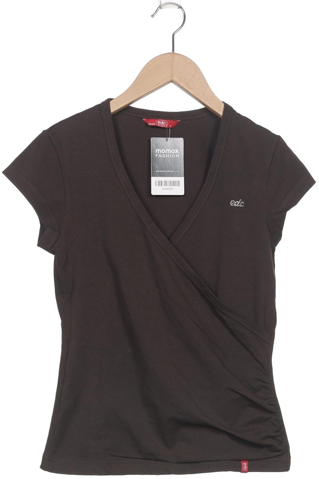 

edc by Esprit Damen T-Shirt, braun, Gr. 36