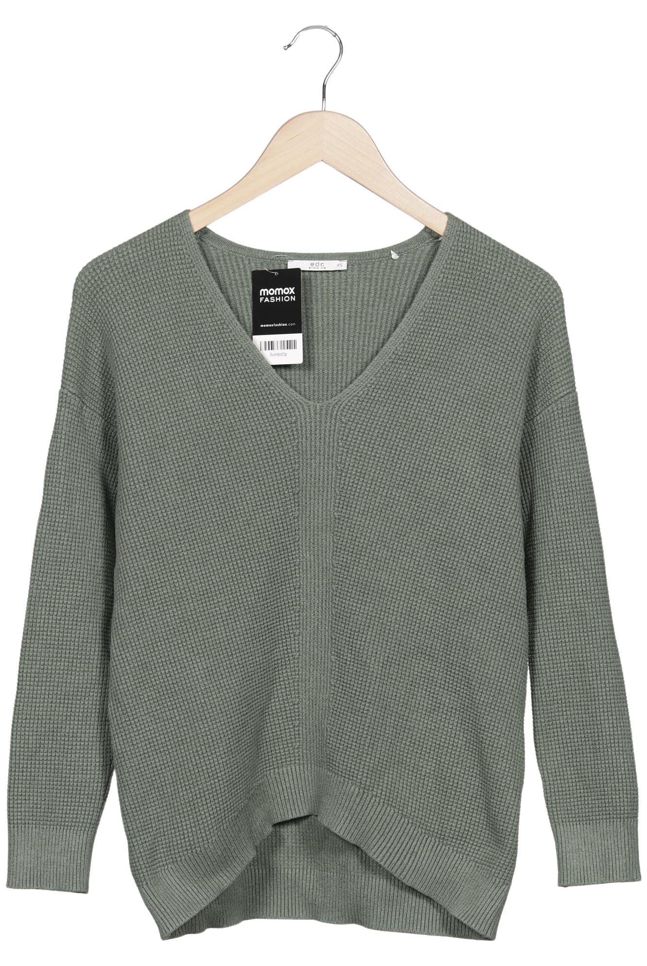 

edc by Esprit Damen Pullover, grün, Gr. 34