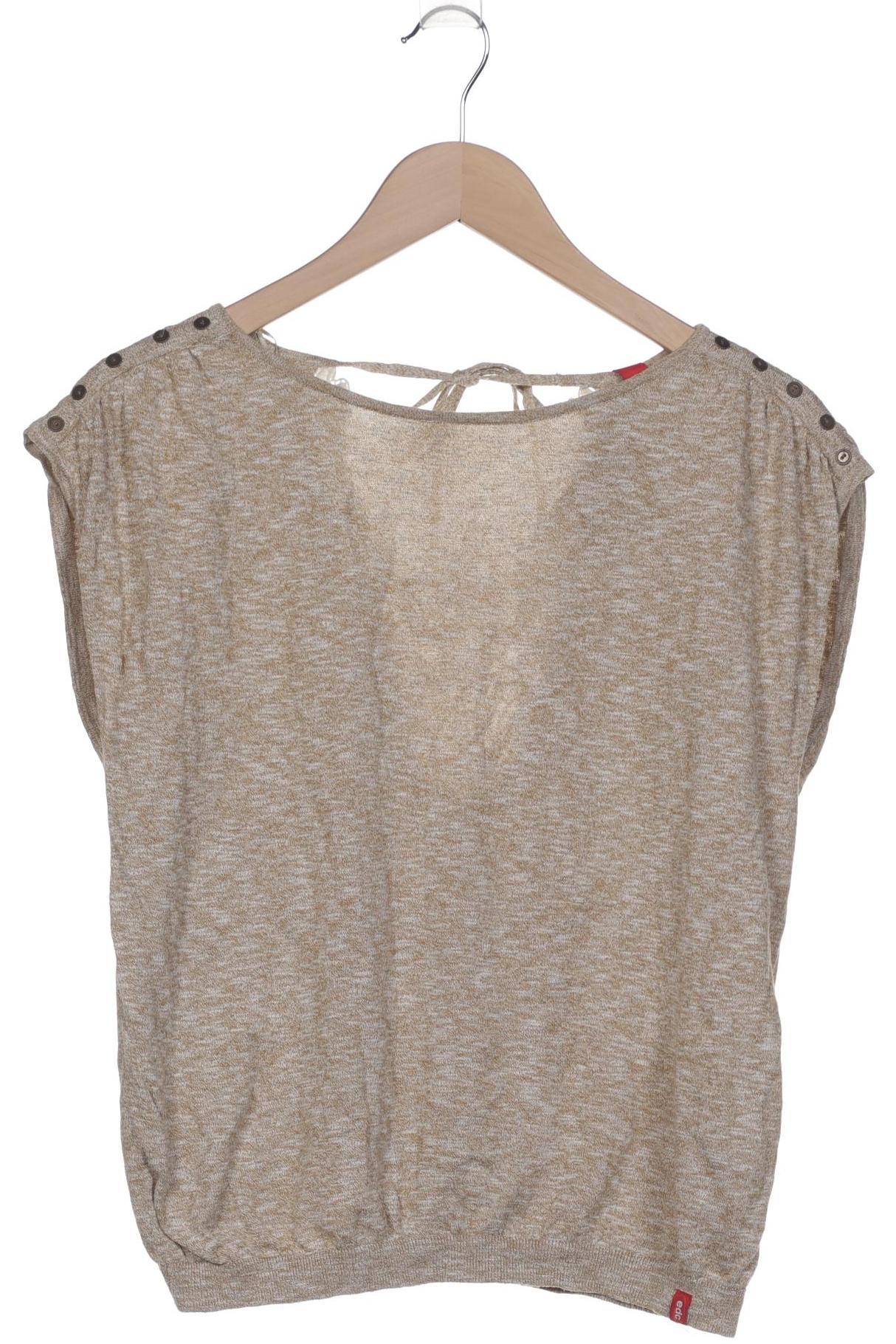 

edc by Esprit Damen T-Shirt, beige, Gr. 38