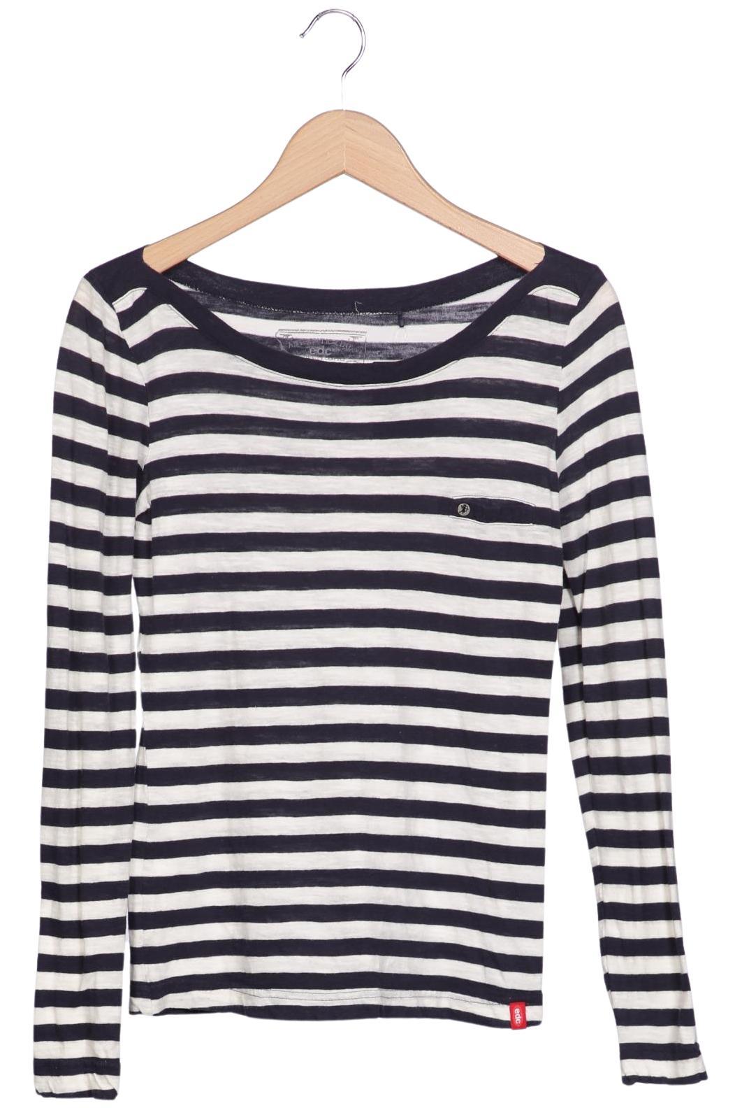 

edc by Esprit Damen Langarmshirt, mehrfarbig, Gr. 34