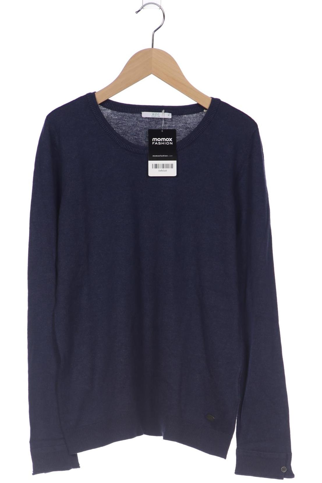 

edc by Esprit Damen Pullover, blau, Gr. 38