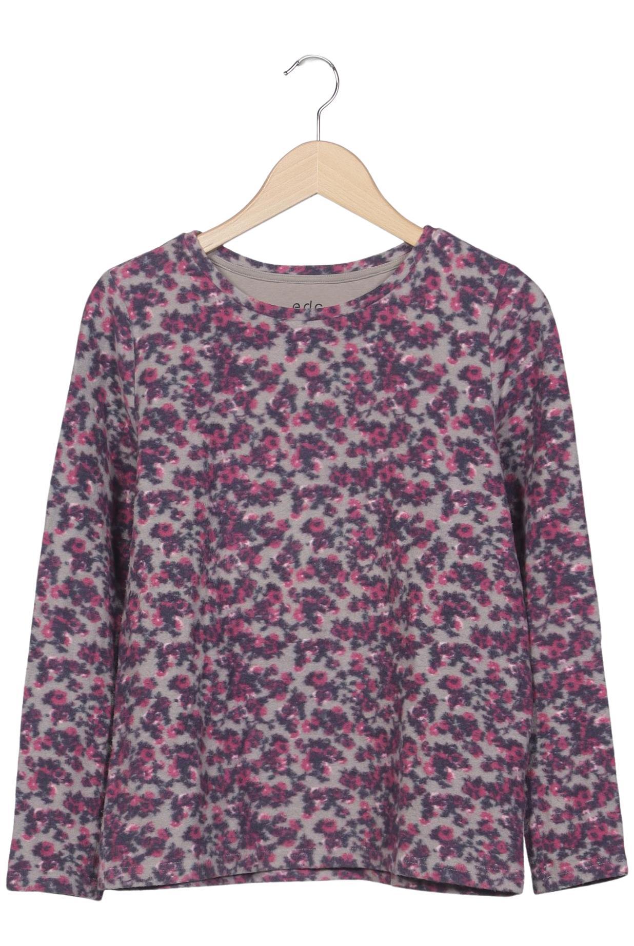 

edc by Esprit Damen Langarmshirt, mehrfarbig, Gr. 36