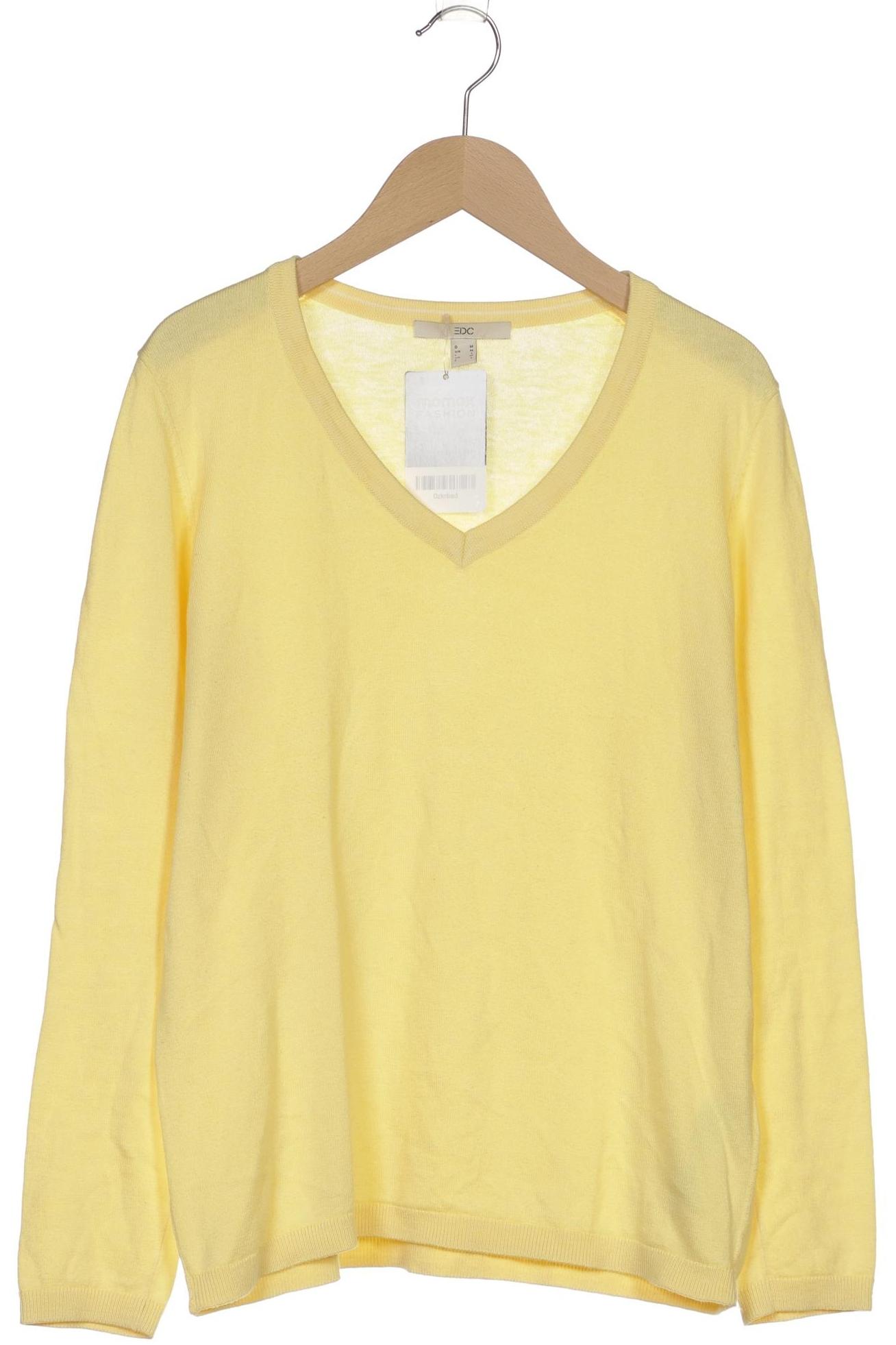 

edc by Esprit Damen Pullover, gelb, Gr. 38