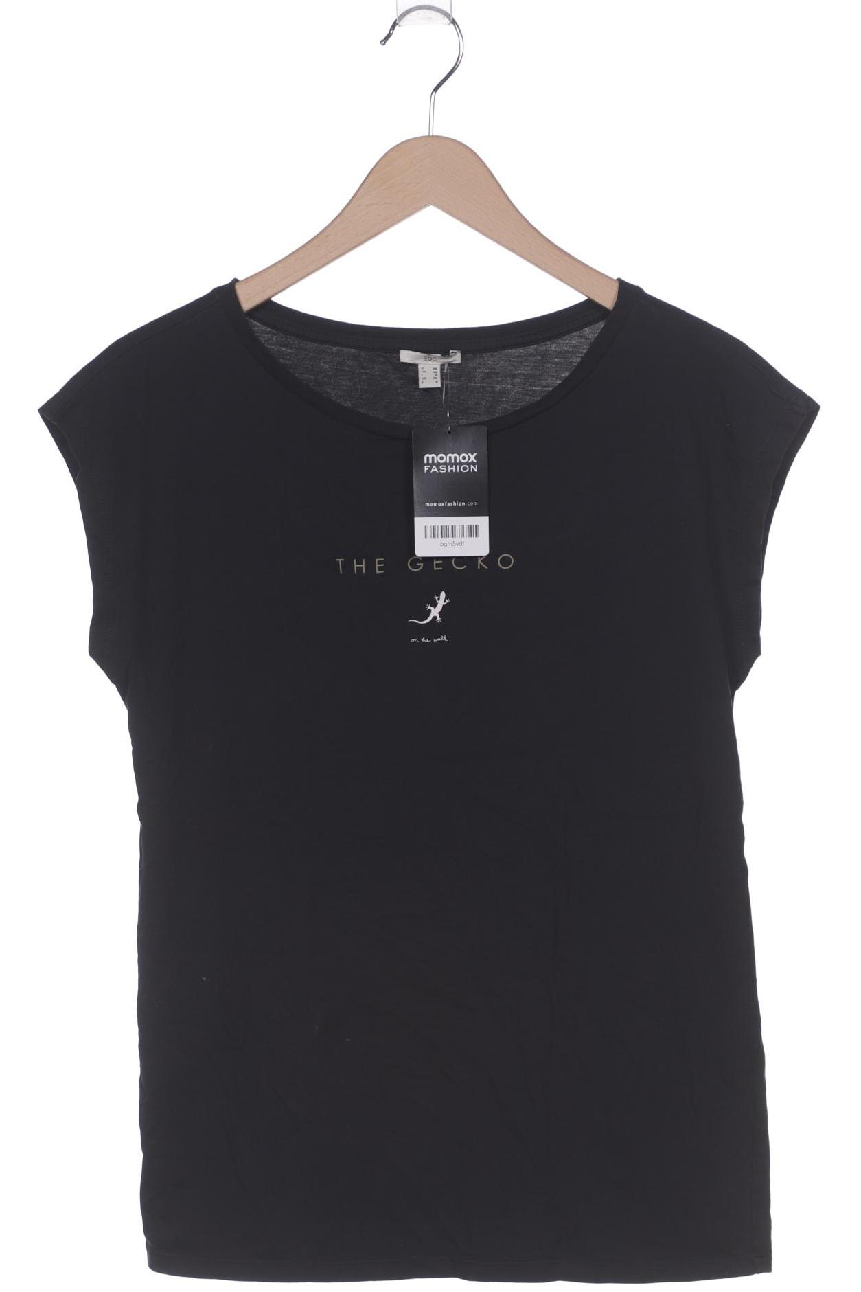 

edc by Esprit Damen T-Shirt, schwarz, Gr. 34
